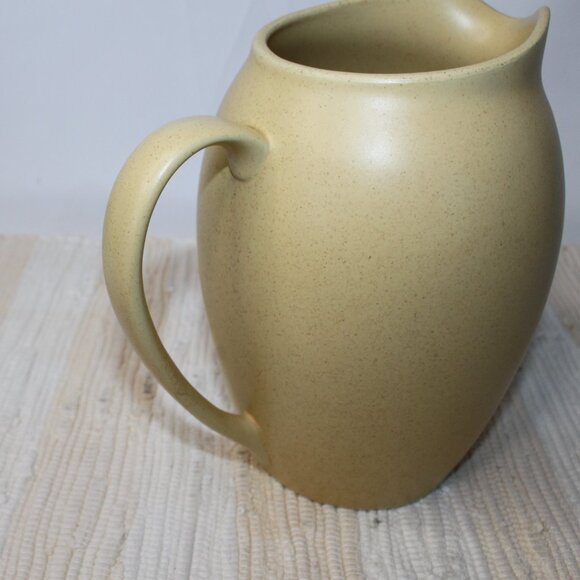 VTG NORITAKE COLORWAVE YELLOW WATER ICE PITCHER STONEWARE 56oz SPECKLED 8491 - Picture 9 of 15